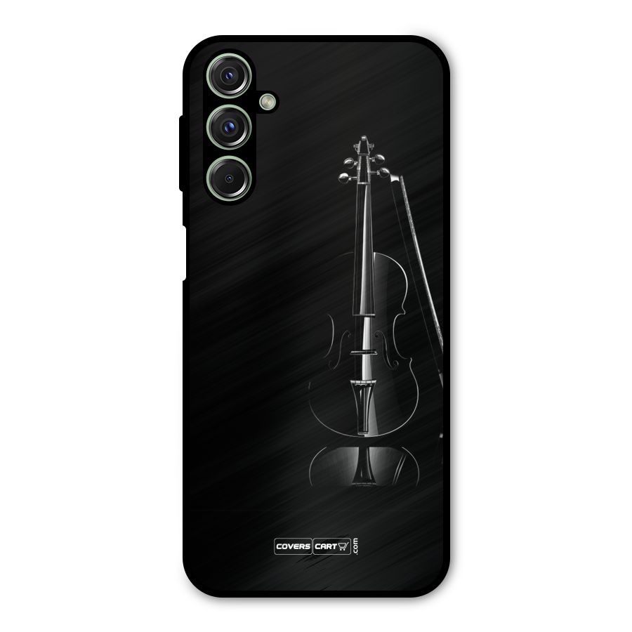 Elegant Violin Metal Back Case for Galaxy F34