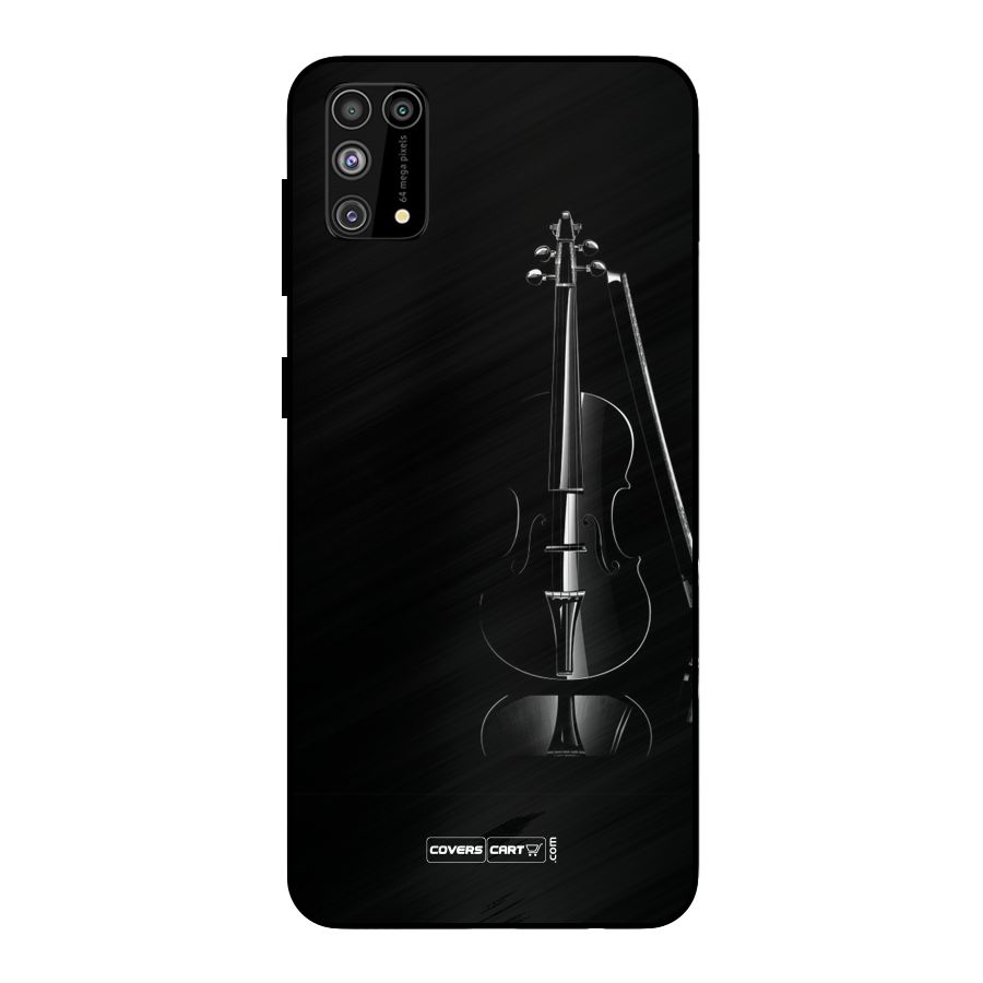 Elegant Violin Metal Back Case for Galaxy F41