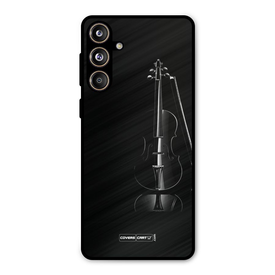 Elegant Violin Metal Back Case for Galaxy F55