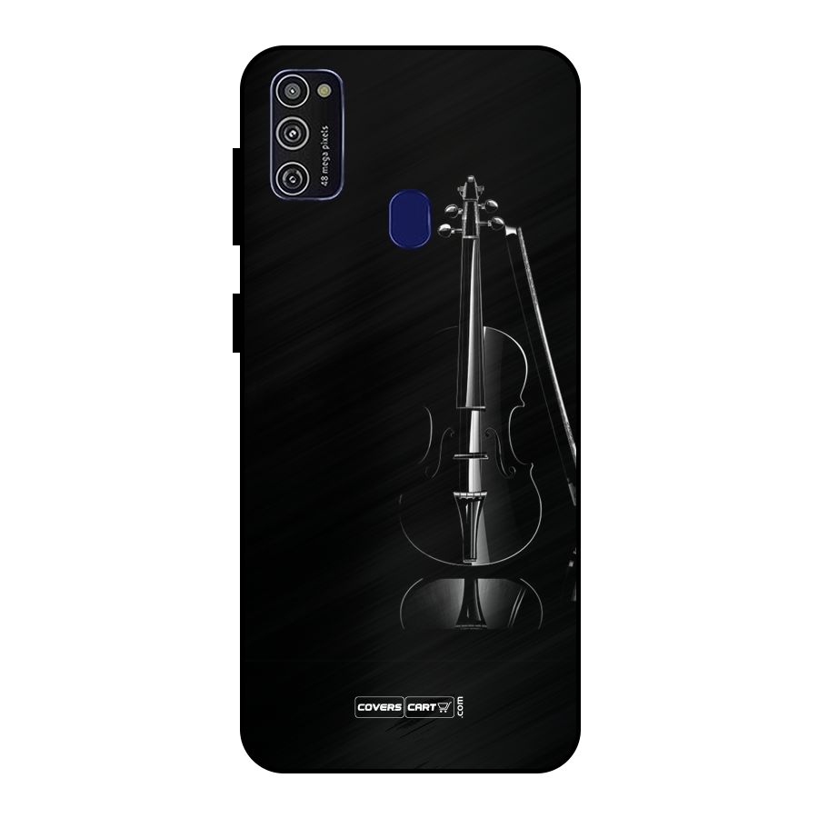 Elegant Violin Metal Back Case for Galaxy M21