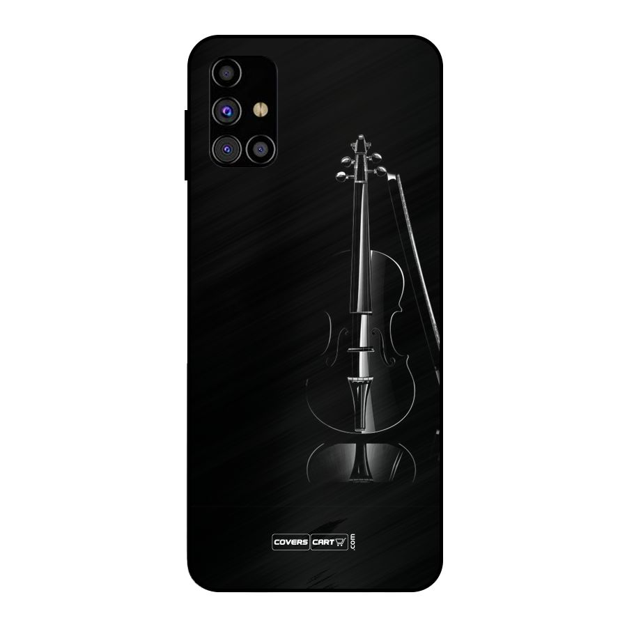 Elegant Violin Metal Back Case for Galaxy M31s