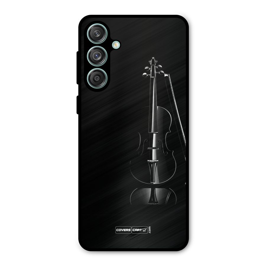 Elegant Violin Metal Back Case for Galaxy M55 5G
