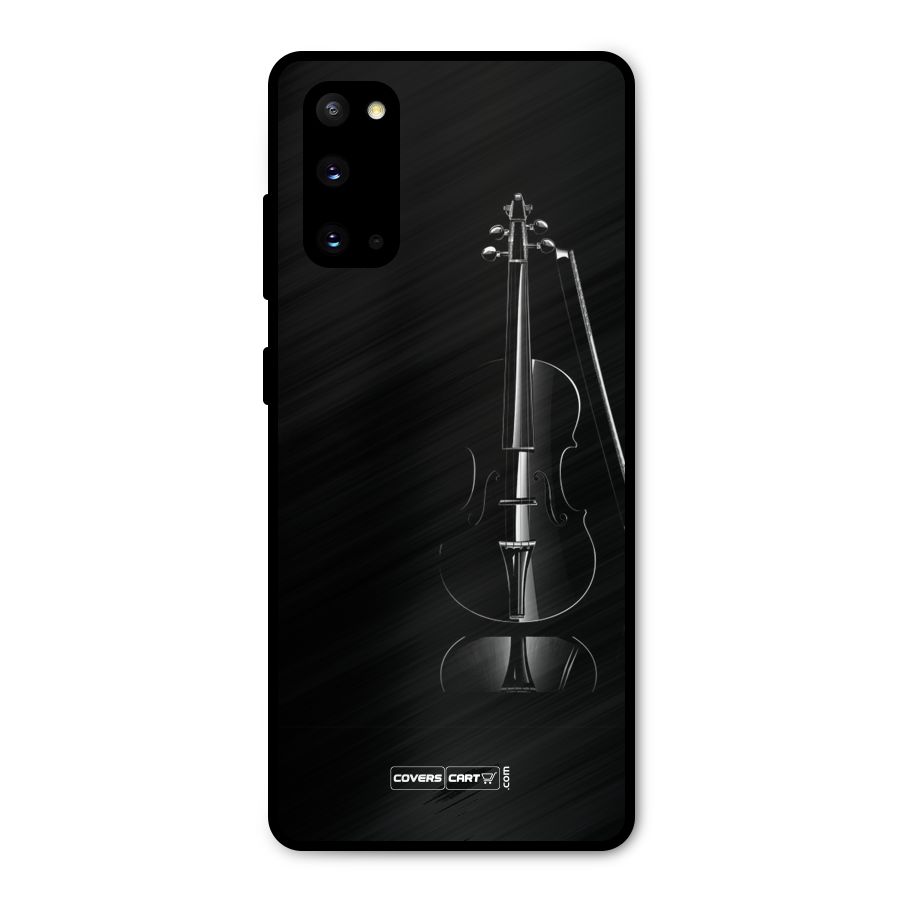 Elegant Violin Metal Back Case for Galaxy S20