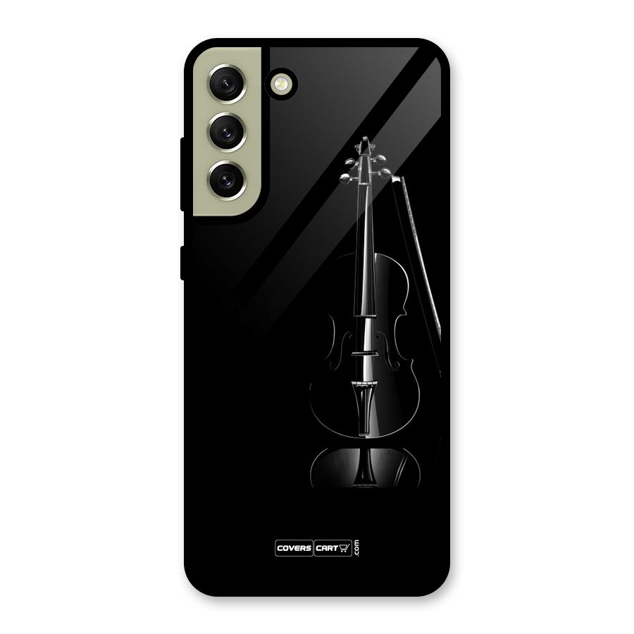 Elegant Violin Metal Back Case for Galaxy S21 FE 5G (2023)