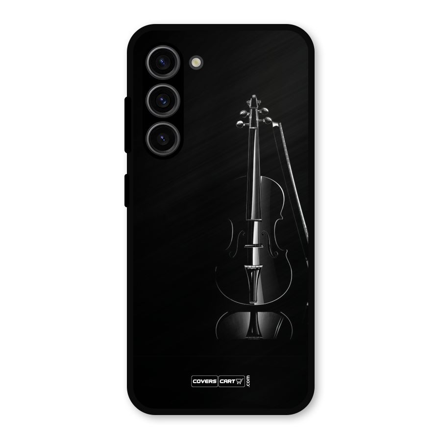 Elegant Violin Metal Back Case for Galaxy S23