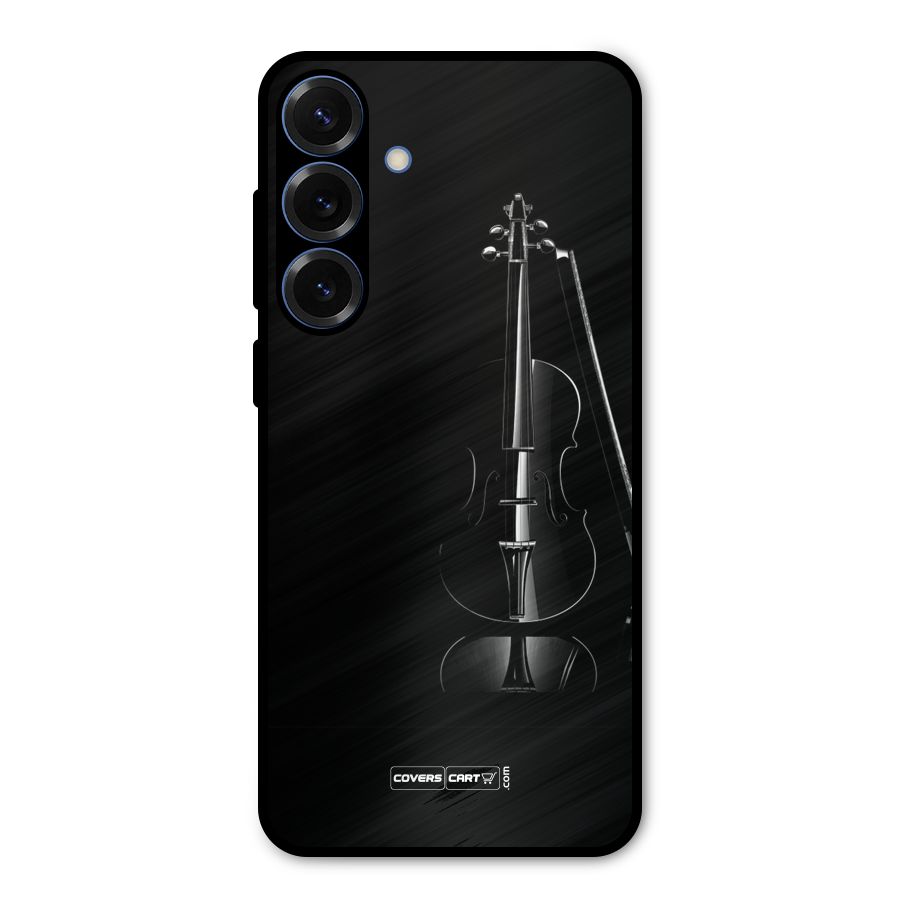 Elegant Violin Metal Back Case for Galaxy S25 Plus