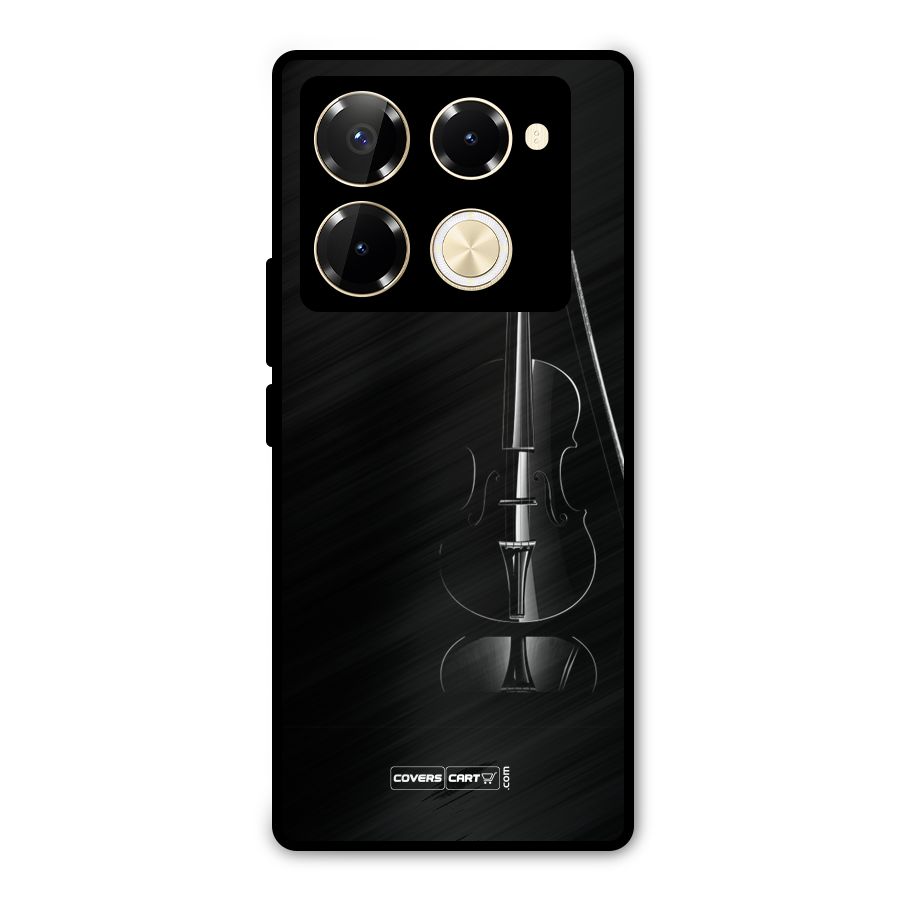 Elegant Violin Metal Back Case for Infinix Note 40 Pro