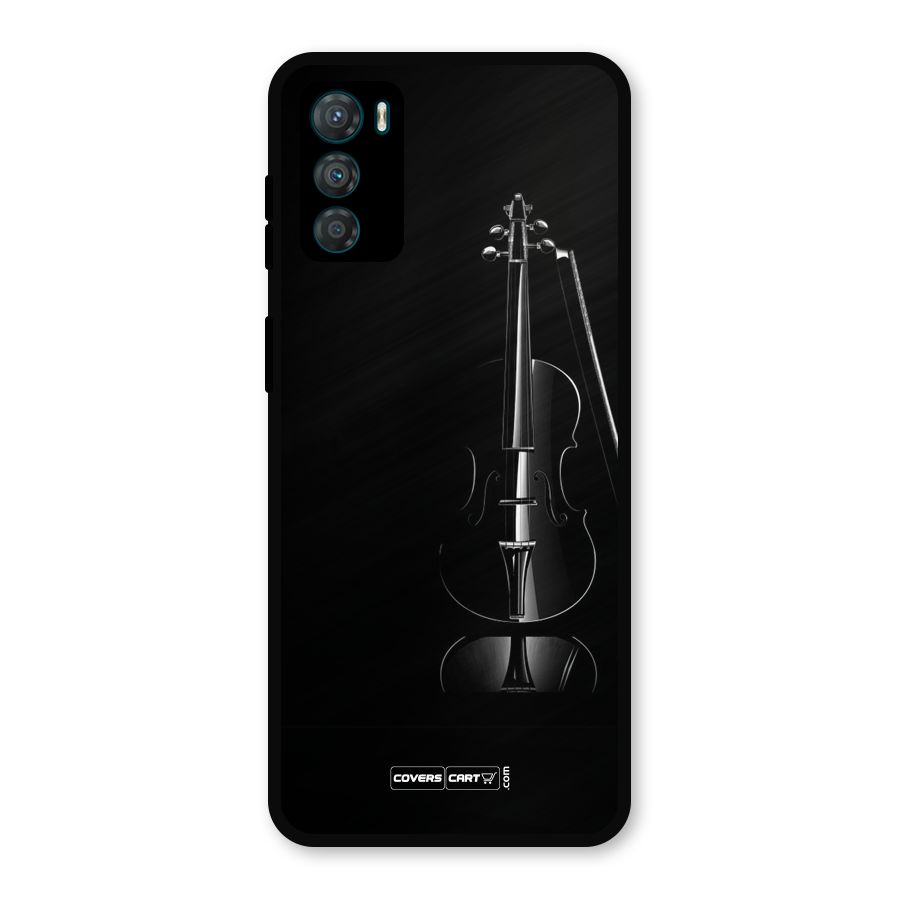 Elegant Violin Metal Back Case for Moto G42