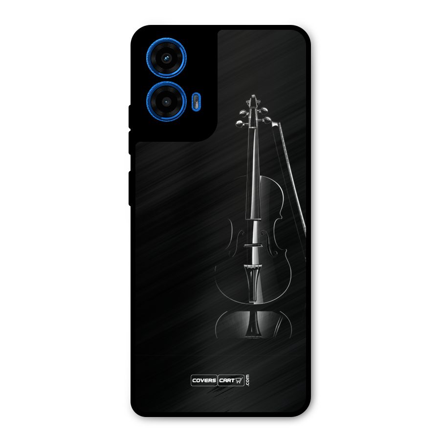 Elegant Violin Metal Back Case for Moto G45