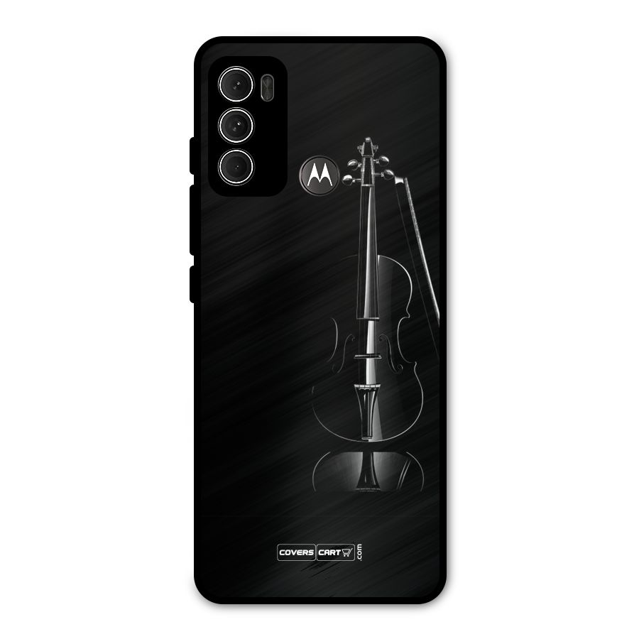 Elegant Violin Metal Back Case for Moto G60