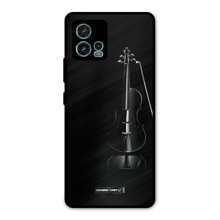 Elegant Violin Metal Back Case for Moto G72