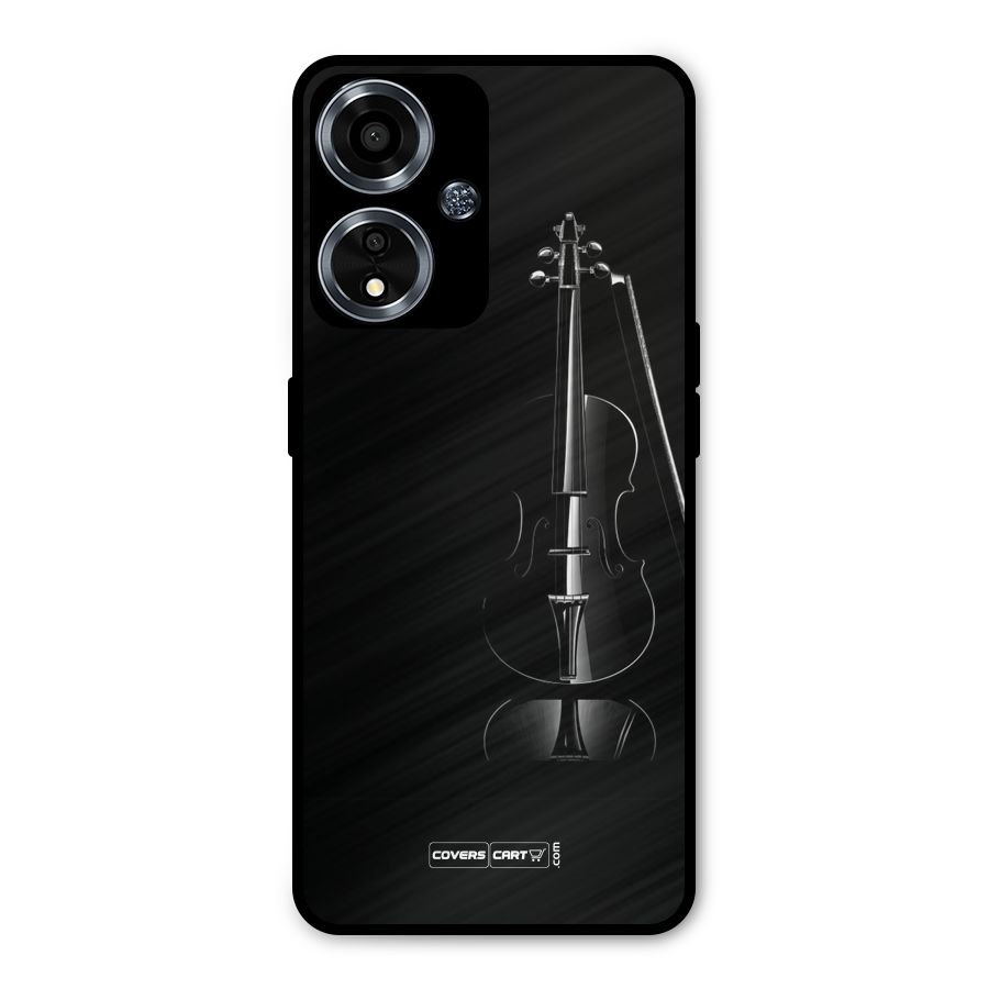 Elegant Violin Metal Back Case for Oppo A59