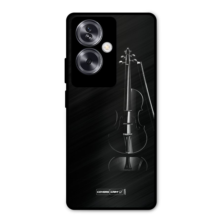 Elegant Violin Metal Back Case for Oppo A79 5G