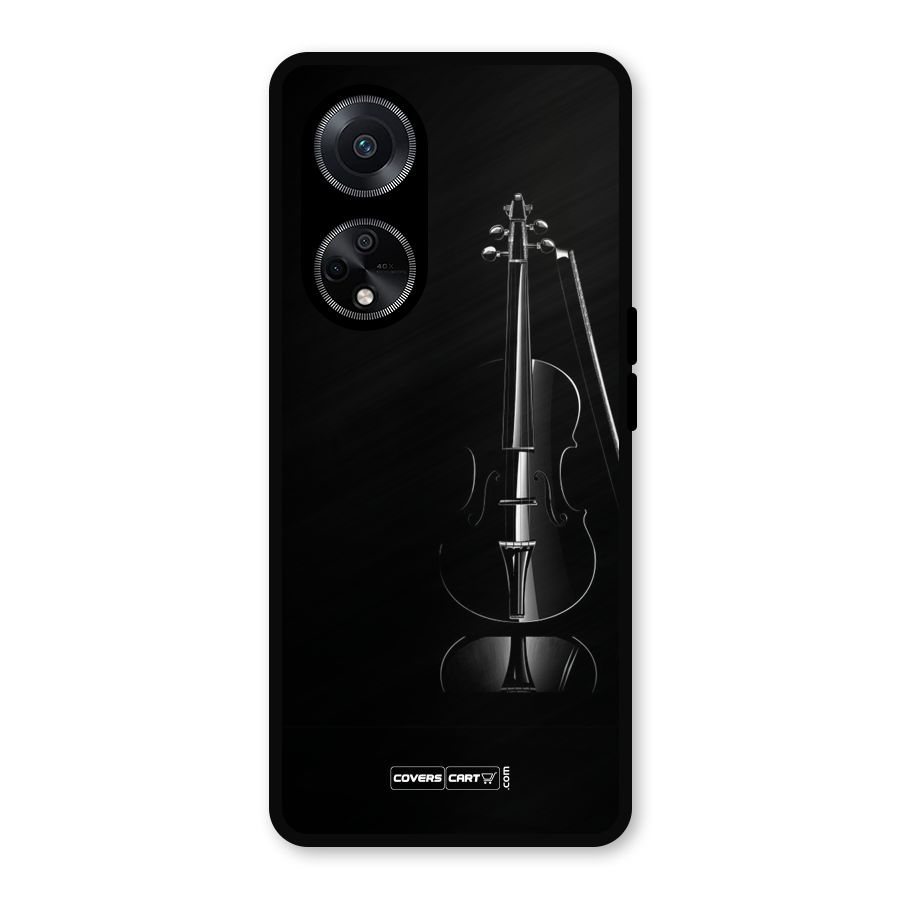Elegant Violin Metal Back Case for Oppo F23