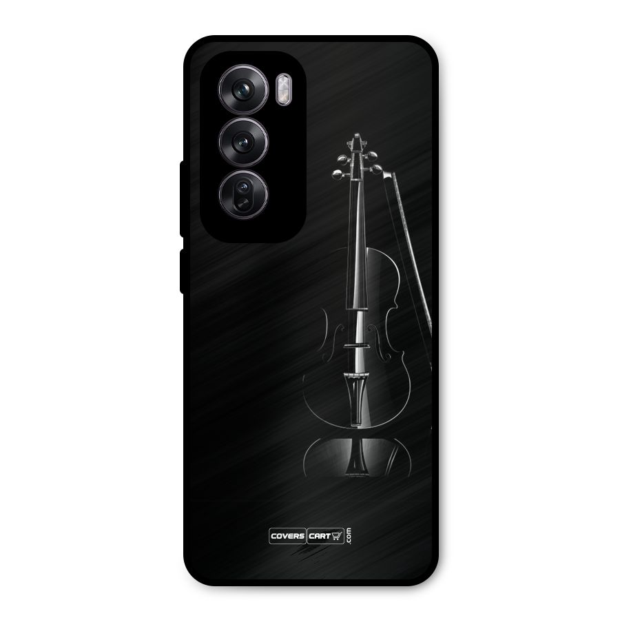 Elegant Violin Metal Back Case for Oppo Reno12 Pro