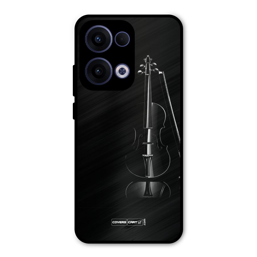 Elegant Violin Metal Back Case for Oppo Reno13