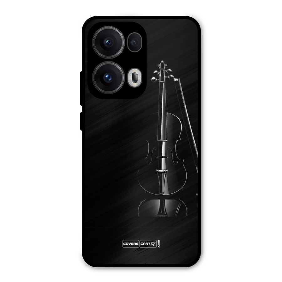 Elegant Violin Metal Back Case for Oppo Reno13 Pro