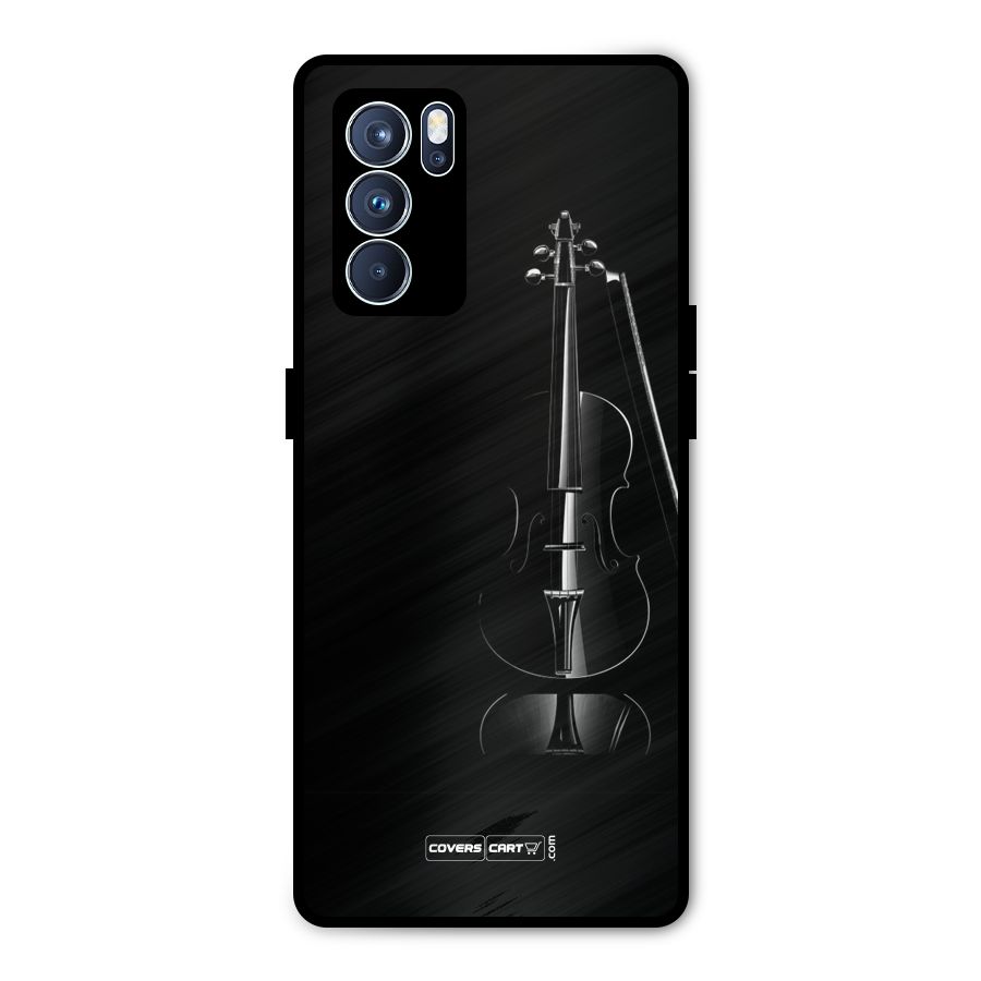 Elegant Violin Metal Back Case for Oppo Reno6 Pro 5G
