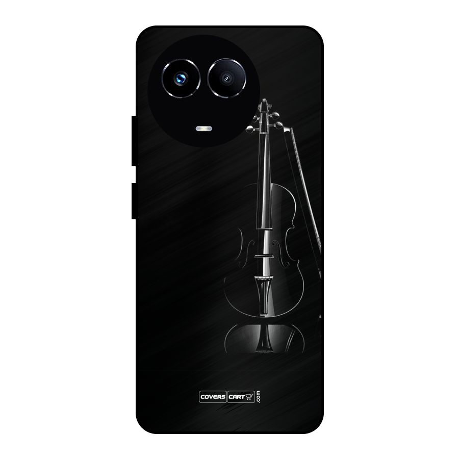 Elegant Violin Metal Back Case for Realme 11 5G