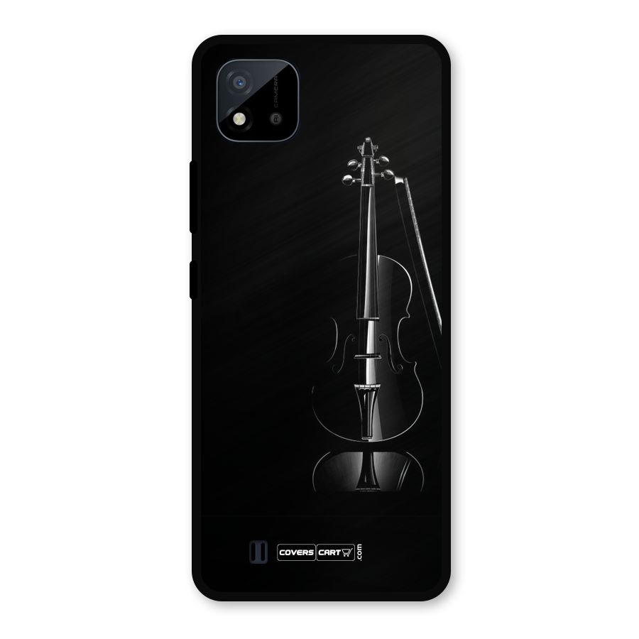 Elegant Violin Metal Back Case for Realme C11 2021