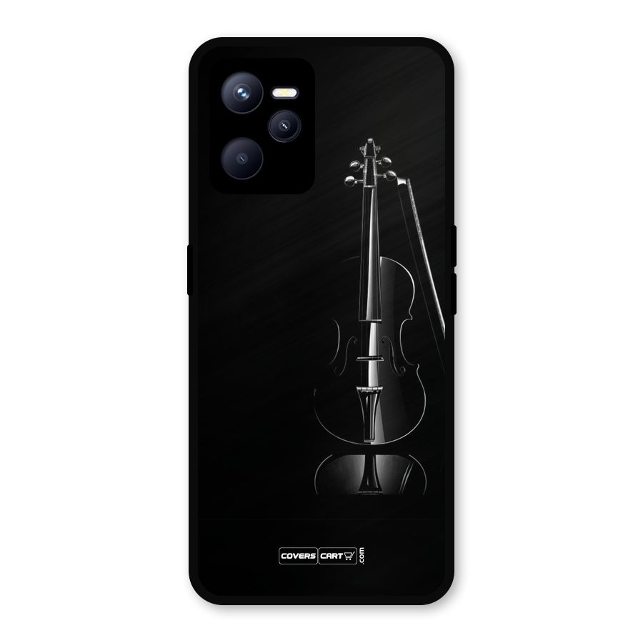 Elegant Violin Metal Back Case for Realme C35
