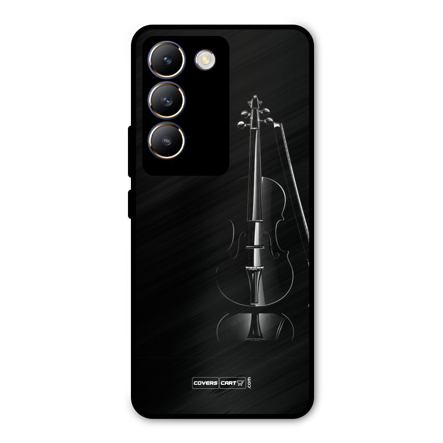 Elegant Violin Metal Back Case for Vivo T3 5G