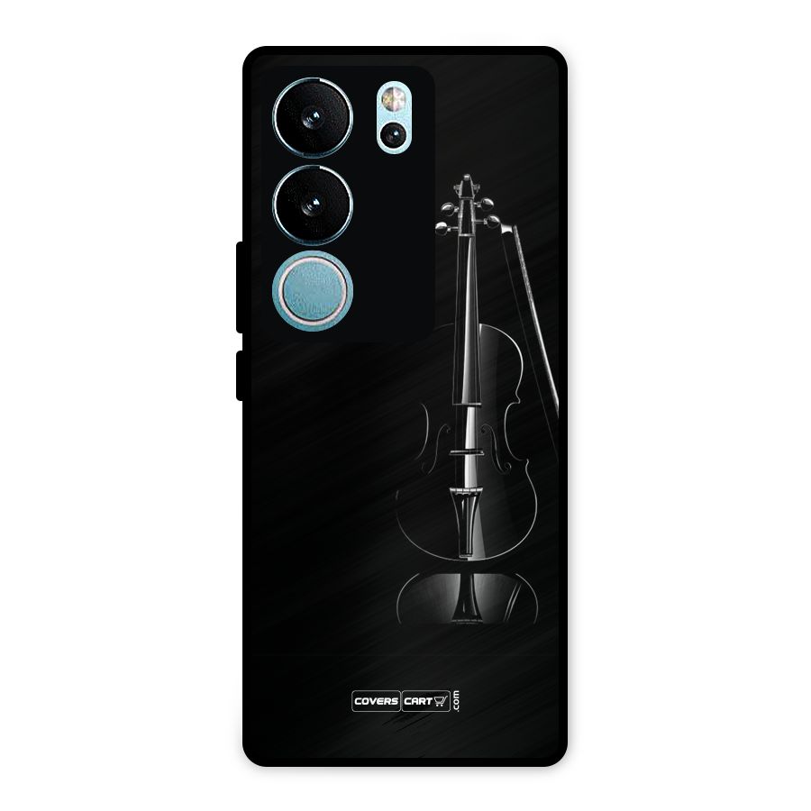 Elegant Violin Metal Back Case for Vivo V29 Pro