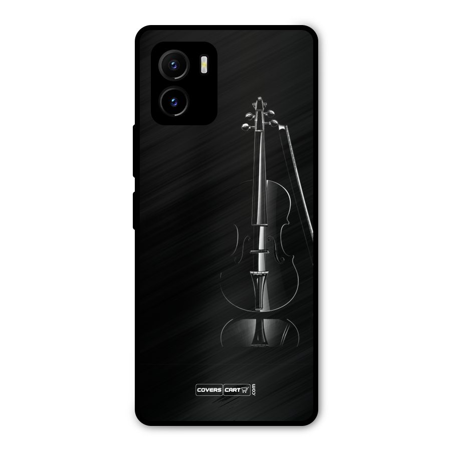 Elegant Violin Metal Back Case for Vivo Y15s