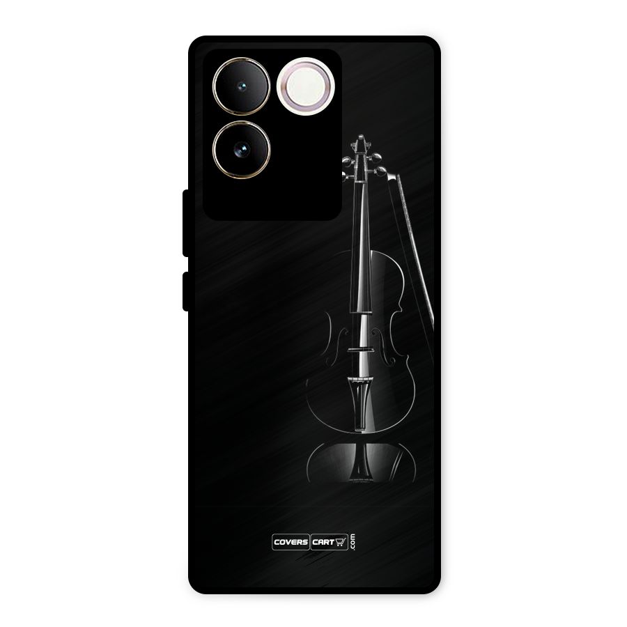 Elegant Violin Metal Back Case for iQOO Z7 Pro