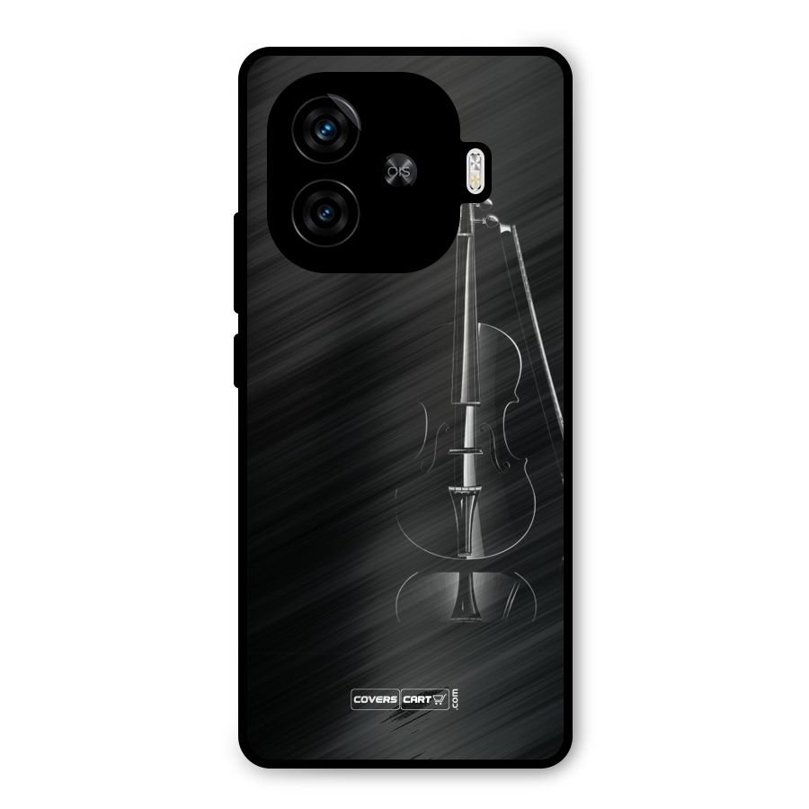 Elegant Violin Metal Back Case for iQOO Z9 Turbo