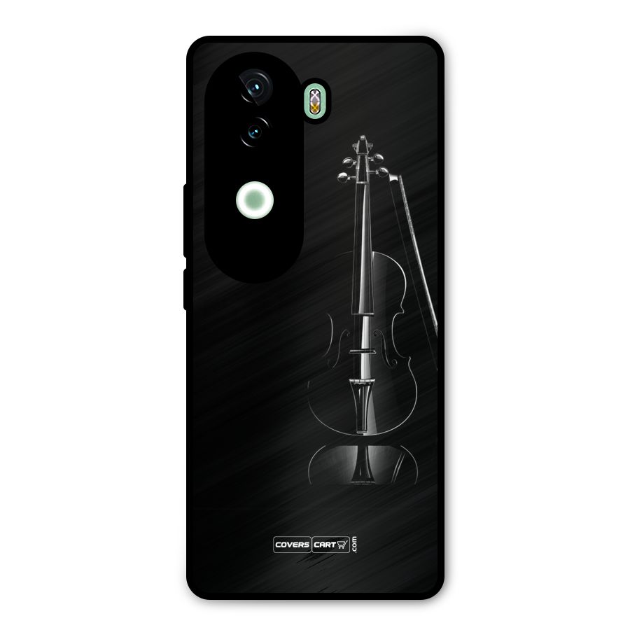 Elegant Violin Metal Back Case for iQOO Z9s