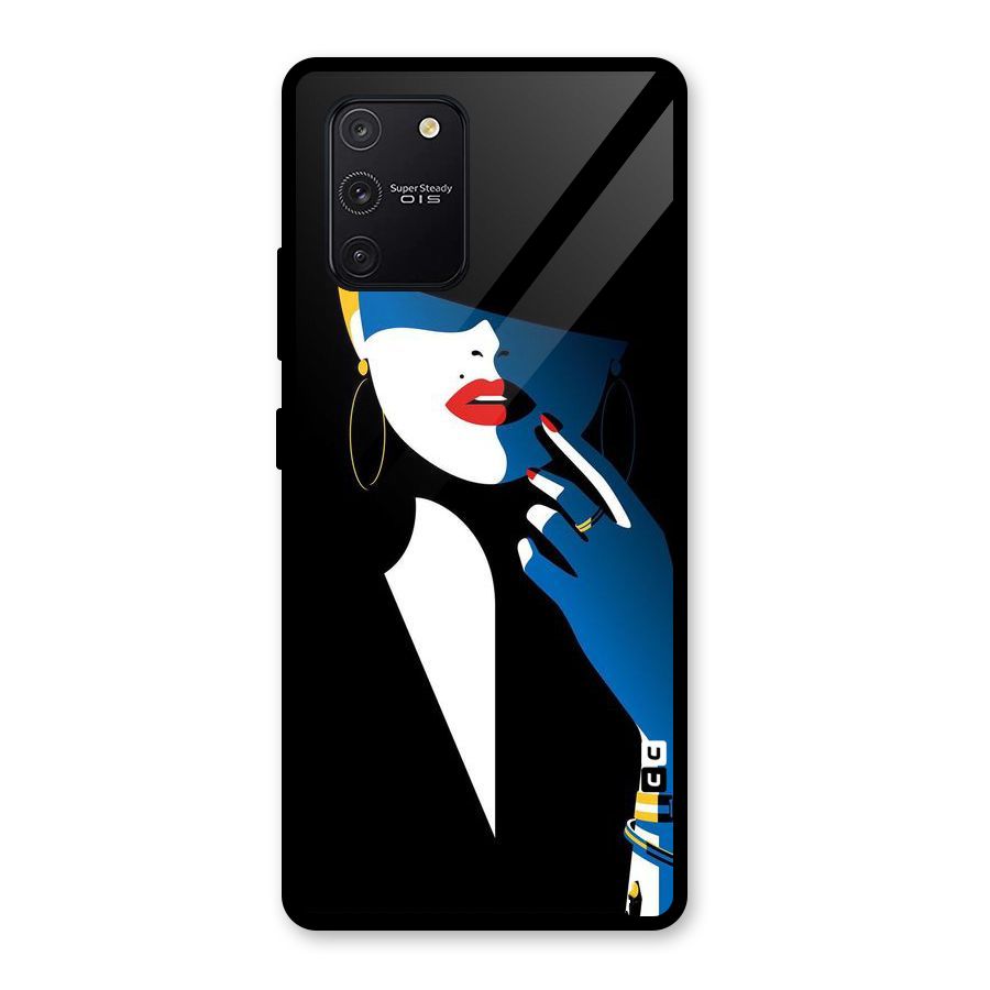 Elegant Woman Glass Back Case for Galaxy S10 Lite