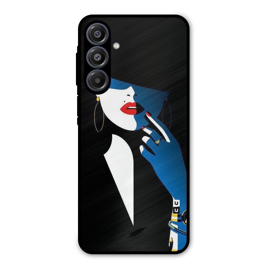 Elegant Woman Metal Back Case for Galaxy A16 5G