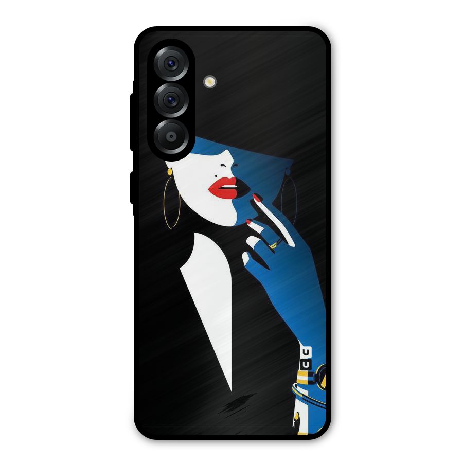 Elegant Woman Metal Back Case for Galaxy A36