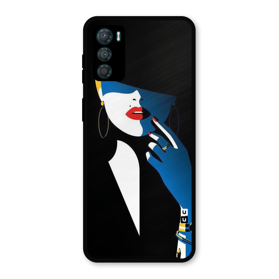 Elegant Woman Metal Back Case for Moto G42