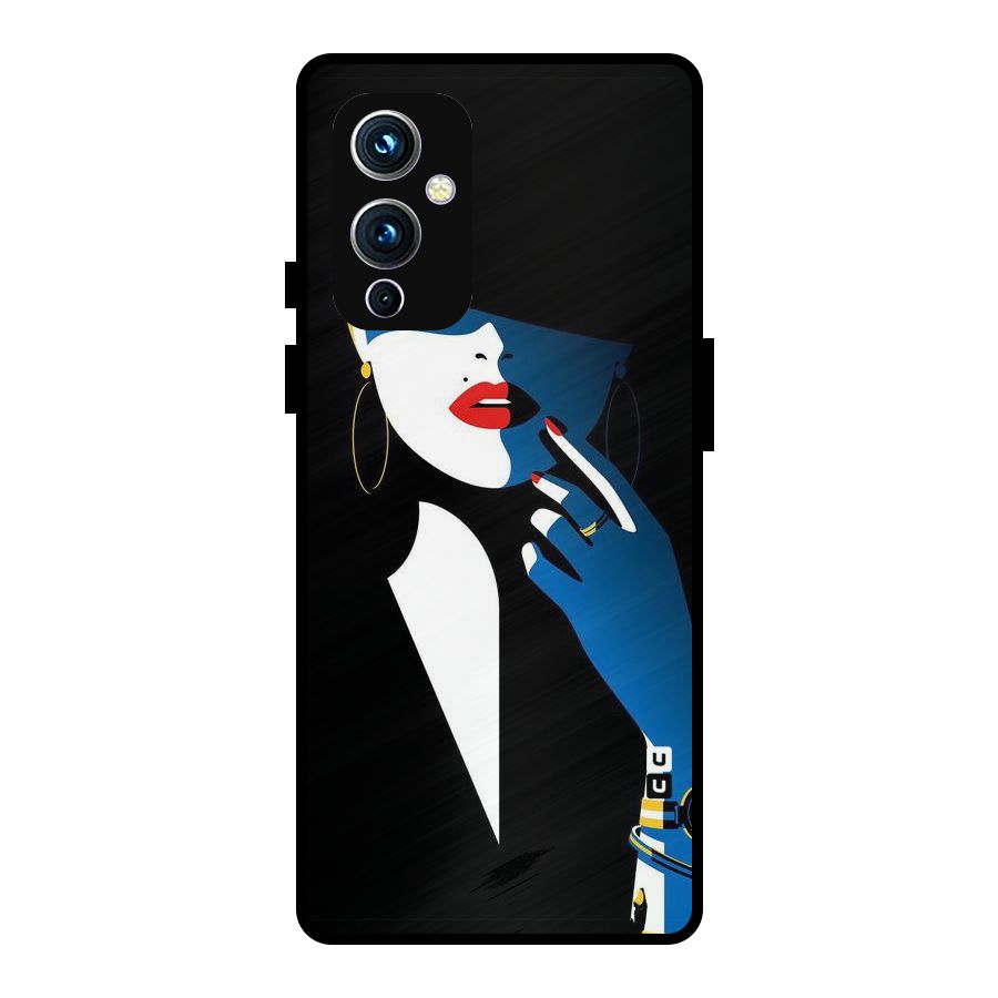Elegant Woman Metal Back Case for OnePlus 9