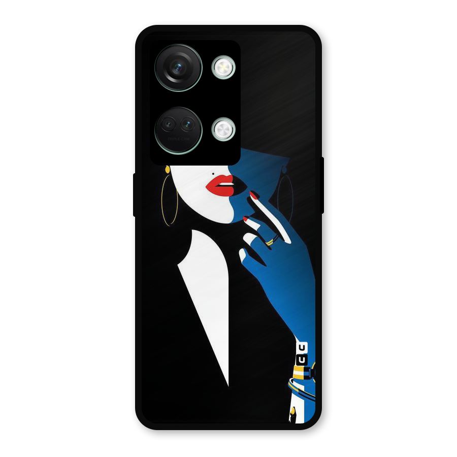 Elegant Woman Metal Back Case for OnePlus Nord 3