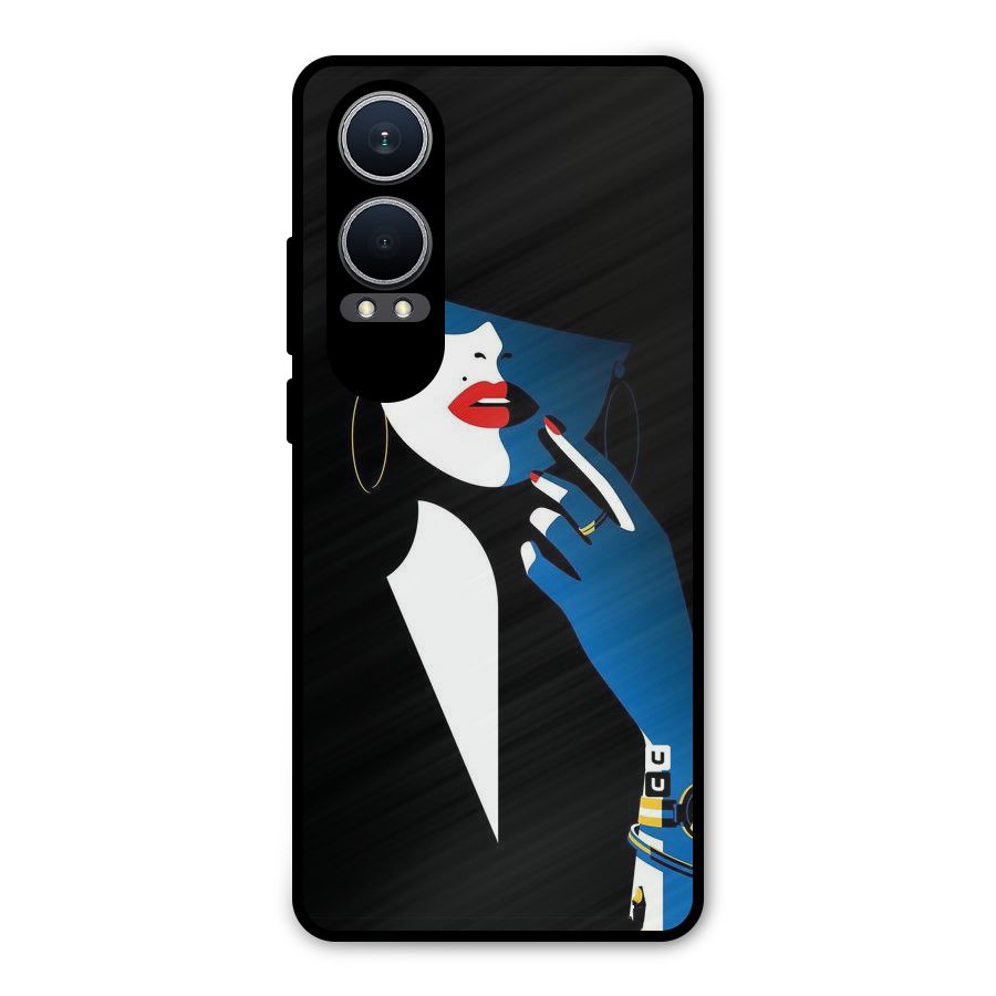 Elegant Woman Metal Back Case for OnePlus Nord CE4 Lite