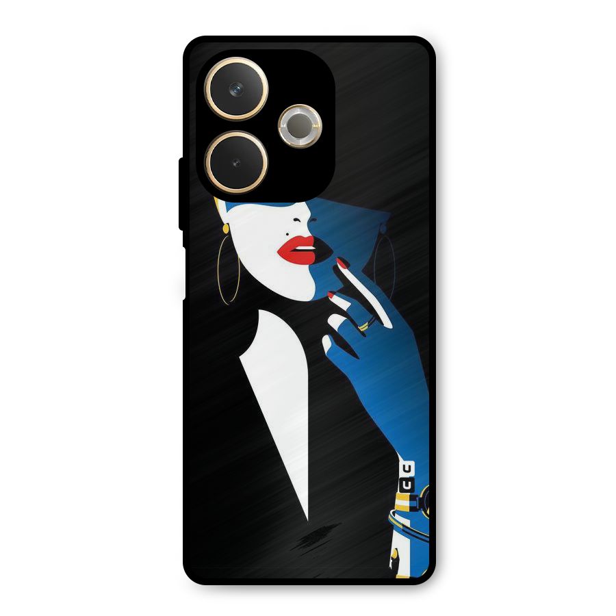 Elegant Woman Metal Back Case for Oppo A5 Pro