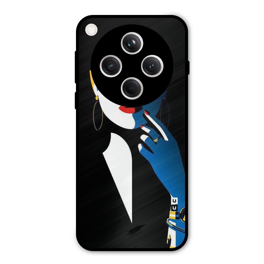 Elegant Woman Metal Back Case for Oppo Find X8