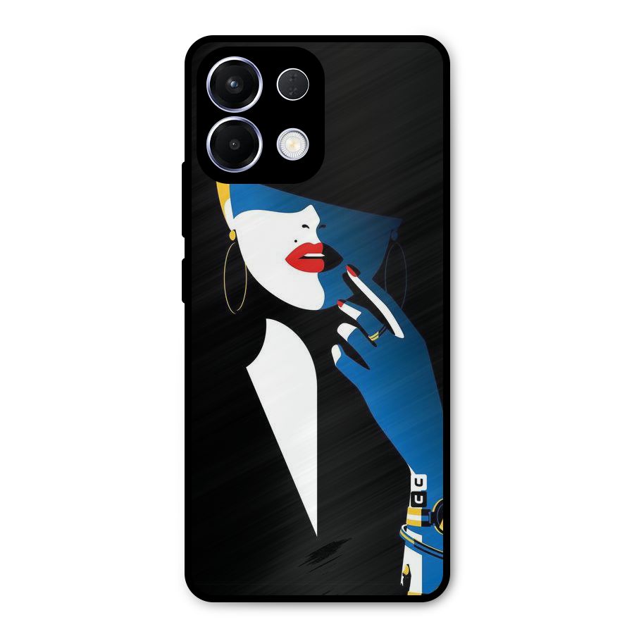Elegant Woman Metal Back Case for Oppo K13