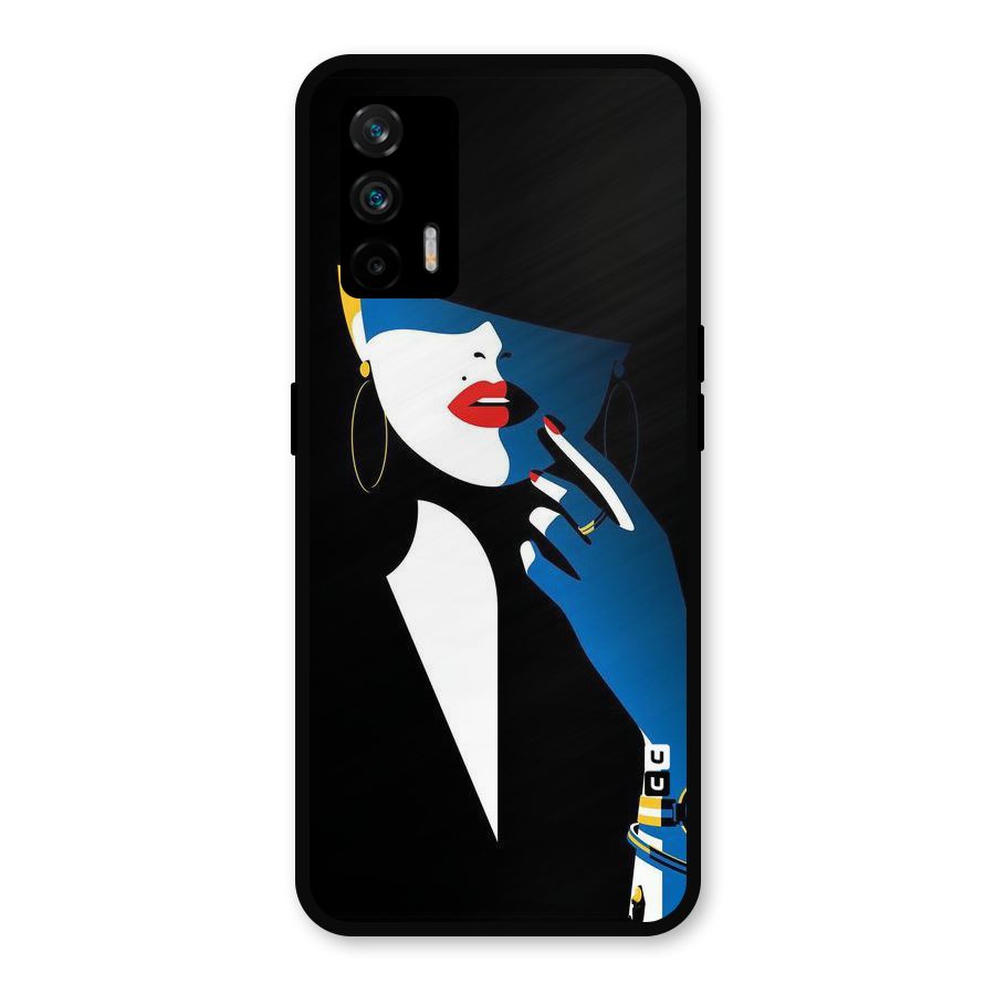 Elegant Woman Metal Back Case for Realme GT 5G