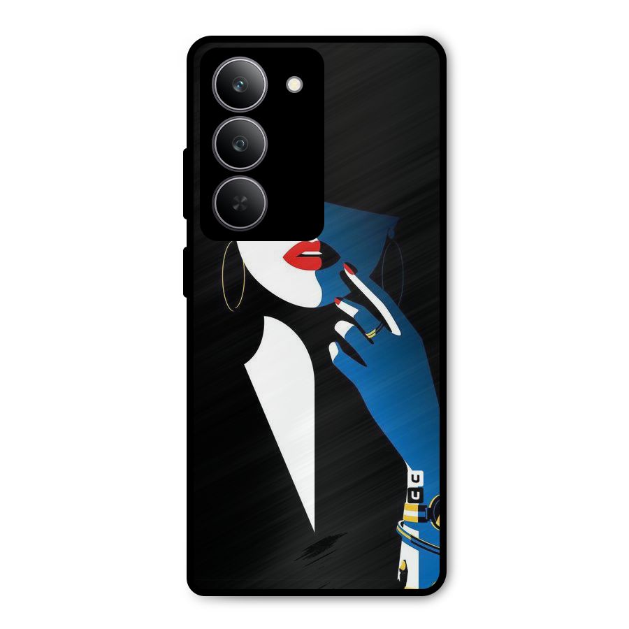 Elegant Woman Metal Back Case for Realme P3x