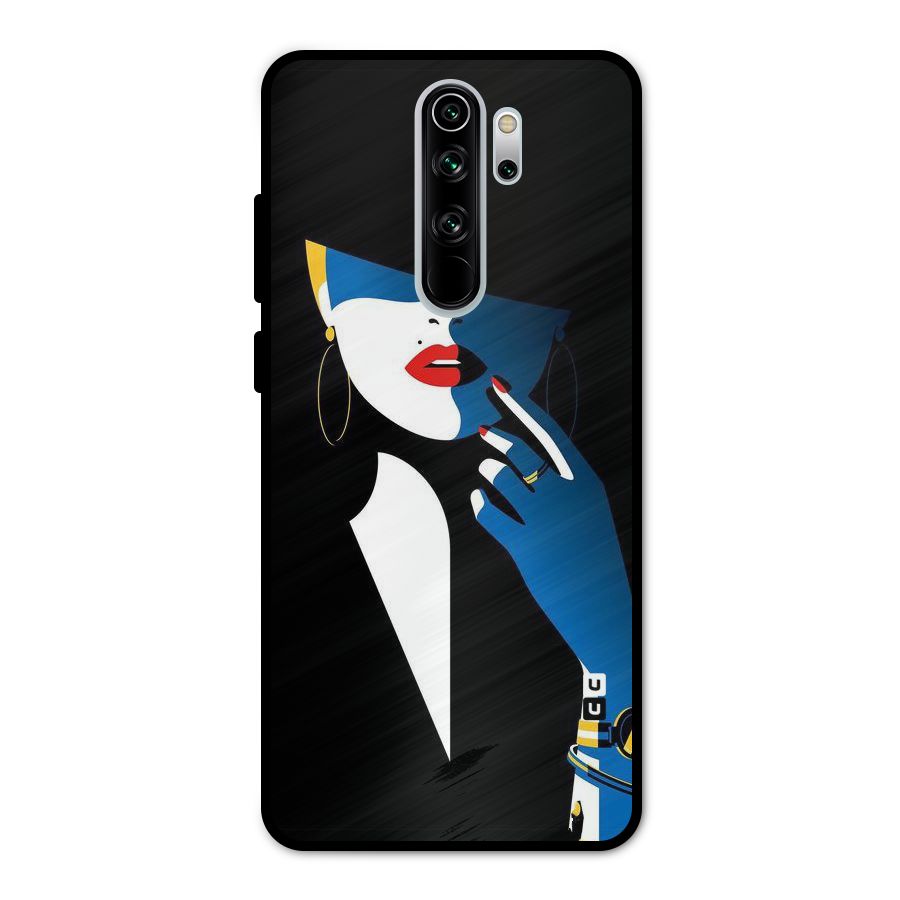 Elegant Woman Metal Back Case for Redmi Note 8 Pro