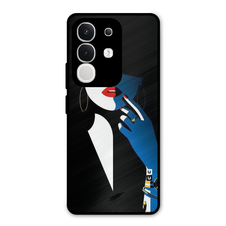 Elegant Woman Metal Back Case for iQOO Z10x