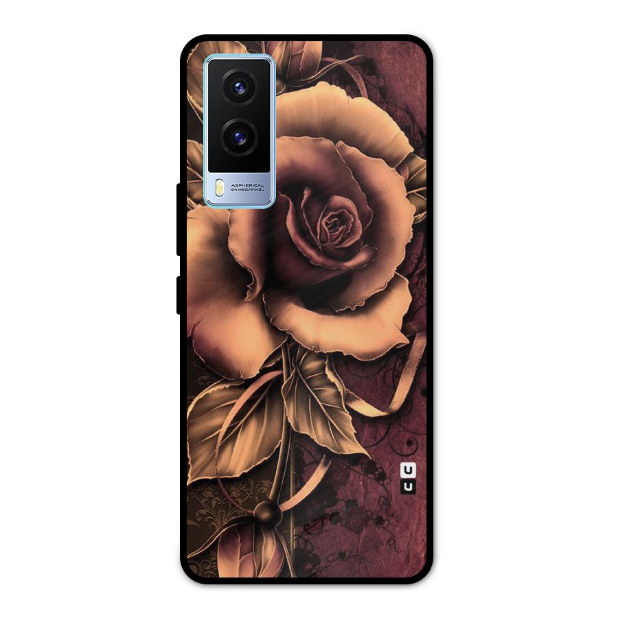 Elite Artsy Metal Back Case for Vivo V21e 5G