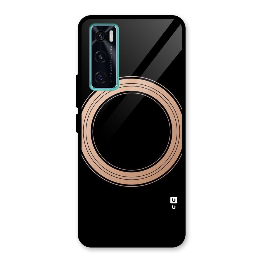 Elite Circle Glass Back Case for Vivo V20 SE