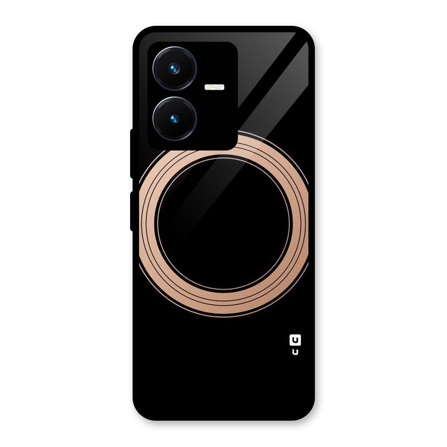 Elite Circle Glass Back Case for Vivo Y22s