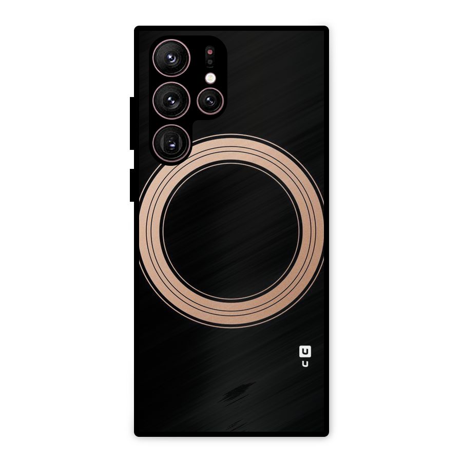 Elite Circle Metal Back Case for Galaxy S22 Ultra 5G