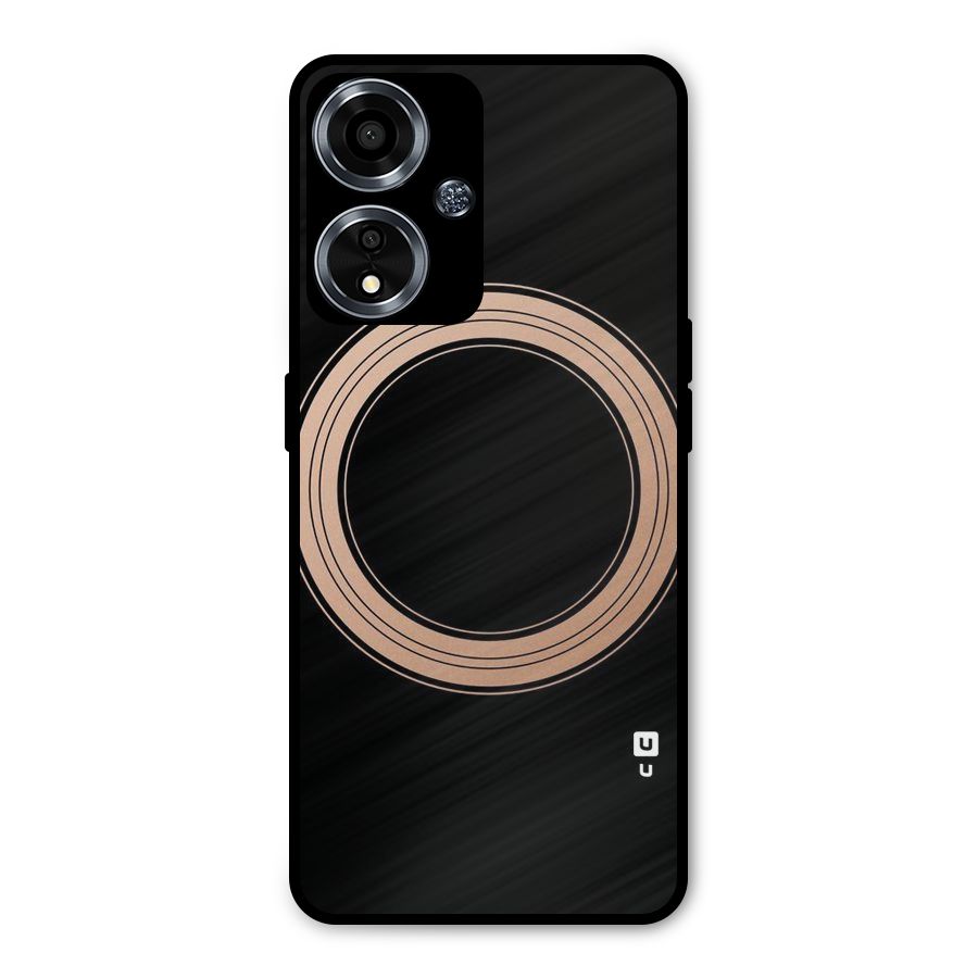 Elite Circle Metal Back Case for Oppo A59